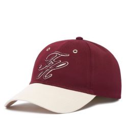 Czapka z daszkiem Tommy Hilfiger. Czerwone czapki TOMMY HILFIGER, bez wzorów. Za 229.99 zł.