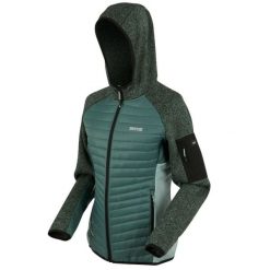 Damska bluza z kapturem na zamek błyskawiczny Regatta Newhill. Niebieskie bluzy sportowe Regatta, m, bez wzorów, z elastanu, z kapturem. Za 103.99 zł.
