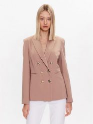 Pinko Marynarka Alexia PE 23 BLK01 100256 A0IG Beżowy Regular Fit. Brązowe marynarki i żakiety Pinko, bez wzorów, z syntetyku. Za 1,049.00 zł.