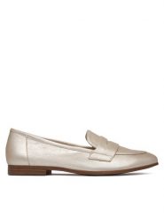 Caprice Lordsy 9-24200-44 Srebrny. Szare lordsy Caprice, bez wzorów, ze skóry, bez obcasa, bez zapięcia. Za 268.99 zł.