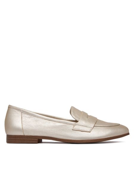 Caprice Lordsy 9-24200-44 Srebrny. Szare lordsy Caprice, bez wzorów, ze skóry, bez obcasa, bez zapięcia. Za 241.99 zł.