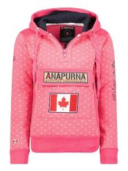 ANAPURNA Bluza "Gymcoeurana" w kolorze różowym rozmiar: XL. Różowe bluzy ANAPURNA, xl, bez wzorów, z bawełny, z kapturem. Za 88.02 zł.