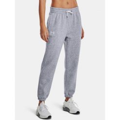 Spodnie treningowe damskie Under Armour Essential Fleece Joggers. Szare spodnie dresowe Under Armour, xl, bez wzorów, na fitness i siłownię. Za 209.99 zł.