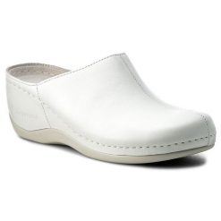 Klapki Berkemann. Białe klapki Berkemann, bez wzorów, bez obcasa. Za 309.99 zł.