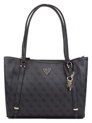 Guess Torebka w kolorze antracytowym - 33 x 26 x 8 cm rozmiar: onesize. Czarne torby na ramię Guess, z aplikacjami, z materiału, na ramię, bez dodatków. Za 545.19 zł.
