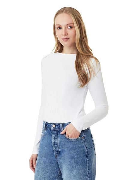 Scotch & Soda Koszulka w kolorze białym rozmiar: M. Białe bluzki Scotch & Soda, m, bez wzorów, z bawełny, bez kołnierzyka, bez ramiączek. Za 144.95 zł.