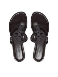 Tory Burch Japonki 174875 Brązowy. Brązowe klapki Tory Burch, bez wzorów, ze skóry, bez obcasa. Za 1,134.00 zł.
