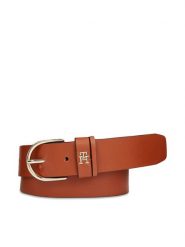 Tommy Hilfiger Pasek Damski Th Timeless 3.5 AW0AW15387 Brązowy. Brązowe paski TOMMY HILFIGER, bez wzorów, ze skóry. Za 289.99 zł.