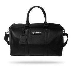 Torba na siłownię ze skóry PU 43 l czarna Urban Duffle. Czarne torby na ramię GYMBEAM, bez wzorów, z poliesteru, biznesowe, na ramię, duże, bez dodatków. Za 212.90 zł.
