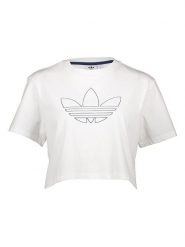 Adidas Koszulka w kolorze białym rozmiar: 40. Białe bluzki Adidas, bez wzorów, bez kołnierzyka, bez ramiączek. Za 87.81 zł.