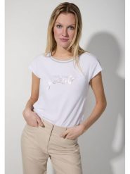 More & More Koszulka w kolorze białym rozmiar: 44. Białe bluzki More & More, bez wzorów, bez kołnierzyka, bez ramiączek. Za 63.95 zł.