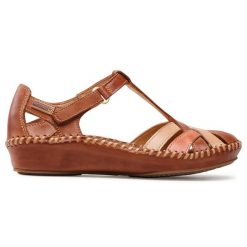 Sandały Pikolinos. Brązowe sandały Pikolinos, bez wzorów, bez obcasa, na płaskiej podeszwie, bez zapięcia. Za 339.99 zł.
