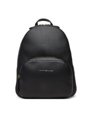 Tommy Hilfiger Plecak Th Logo Backpack AW0AW18118 Czarny. Czarne plecaki TOMMY HILFIGER, bez wzorów, ze skóry. Za 649.99 zł.
