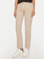 Guess Jeans Jeansy W4YA98 D5E71 Beżowy Straight Fit. Brązowe jeansy Guess Jeans, z aplikacjami. Za 199.99 zł.