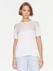Boss T-Shirt Esandy 50457656 Écru Relaxed Fit. T-shirty Boss, m, bez wzorów, z wiskozy, bez kołnierzyka, bez ramiączek. Za 399.99 zł.
