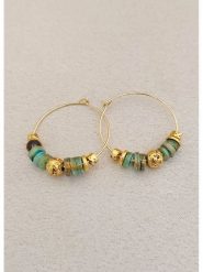 La Asena Pozłacane kolczyki-kreole rozmiar: onesize. Żółte kolczyki La Asena, pozłacane. Za 34.99 zł.