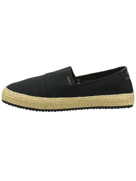 GANT Footwear Espadryle "Raffiaville" w kolorze czarnym rozmiar: 36. Czarne espadryle GANT Footwear, bez wzorów, bez obcasa, bez zapięcia. Za 121.51 zł.