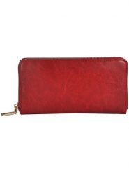 Florence Bags Skórzany portfel "Nador" w kolorze czerwonym - 20 x 10 x 2 cm rozmiar: onesize. Czerwone portfele Florence Bags, bez wzorów, z materiału. Za 113.99 zł.