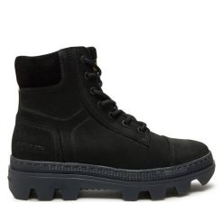 Botki G-Star Raw. Czarne botki G-Star Raw, bez wzorów, bez obcasa, na płaskiej podeszwie, bez zapięcia. Za 699.99 zł.