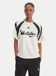 Adidas T-Shirt House Of Tiro KB6126 Biały Regular Fit. Białe t-shirty Adidas, m, bez wzorów, z syntetyku, bez kołnierzyka, bez ramiączek. Za 169.99 zł.