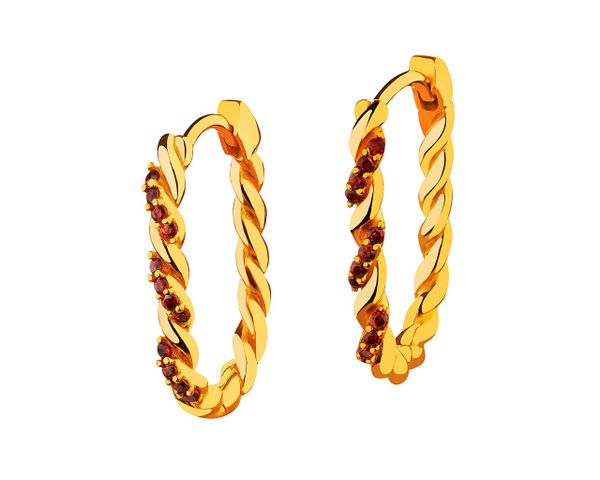 Złote kolczyki z cyrkoniami. Żółte kolczyki Apart, z cyrkonią, złote. W wyprzedaży za 1,231.30 zł.