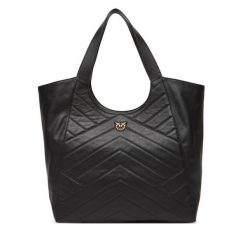 Torebka PINKO. Czarne shopper Pinko, bez wzorów, bez dodatków. Za 1,549.00 zł.