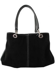 ORE10 Skórzana torebka w kolorze czarnym - 32 x 20 x 14 cm rozmiar: onesize. Czarne torebki klasyczne ORE10, bez wzorów, z materiału, bez dodatków. Za 118.84 zł.