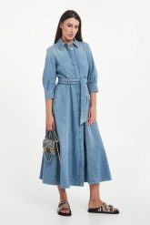 Sukienka szmizjerka Giambo MARELLA. Sukienki Marella Sport, bez wzorów, bez kołnierzyka, bez ramiączek, szmizjerki. Za 1,349.00 zł.