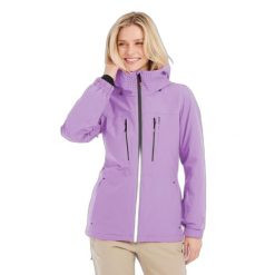 Damska kurtka narciarska Protest Beverly. Fioletowe kurtki narciarskie Protest, bez wzorów, bez kaptura, narciarskie. Za 878.00 zł.