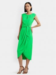 Lauren Ralph Lauren Sukienka koktajlowa 250925939001 Zielony Regular Fit. Zielone sukienki Lauren Ralph Lauren, bez wzorów, z syntetyku, wizytowe, bez kołnierzyka, bez ramiączek. Za 719.99 zł.