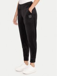 DKNY Sport Spodnie dresowe DP5P3710 Czarny Regular Fit. Czarne spodnie dresowe DKNY Sport, m, bez wzorów, z dresówki. Za 309.99 zł.