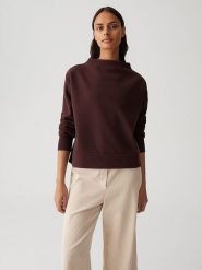 OPUS Bluza w kolorze ciemnobrązowym rozmiar: 40. Brązowe bluzy Opus, bez wzorów, bez kaptura. Za 130.99 zł.