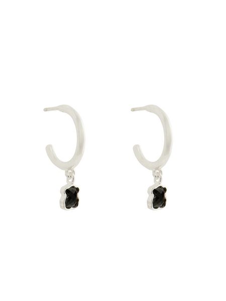 TOUS Kolczyki Mini Color Ag 1001937700 Srebrny. Szare kolczyki Tous, srebrne. Za 349.99 zł.