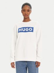 HUGO Bluza Classic 50522425 Biały Relaxed Fit. Białe bluzy Hugo, xl, bez wzorów, z bawełny, bez kaptura. Za 429.99 zł.