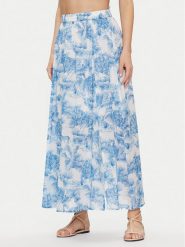 Iconique Spódnica maxi Lily IC24-053 Niebieski Regular Fit. Niebieskie spódnice Iconique, l, bez wzorów, z bawełny, maxi. Za 189.99 zł.