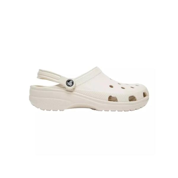 Klapki dla dorosłych Crocs Classic. Brązowe klapki Crocs, bez wzorów, z materiału, bez obcasa. Za 267.00 zł.