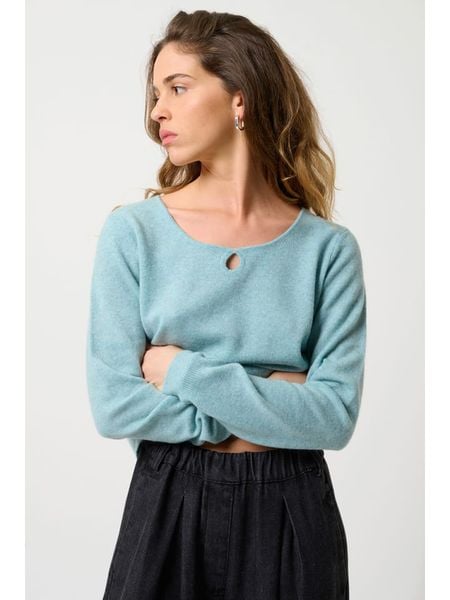 AUTHENTIC CASHMERE Kaszmirowy sweter "Glyder" w kolorze błękitnym rozmiar: S. Niebieskie swetry AUTHENTIC CASHMERE, s, bez wzorów, z kaszmiru, bez ramiączek. Za 269.11 zł.