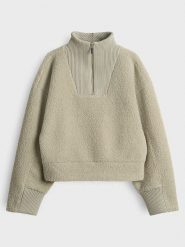 OPUS Bluza polarowa "Gick" w kolorze zielonym rozmiar: 40. Zielone bluzy Opus, bez wzorów, z materiału, bez kaptura. Za 152.62 zł.