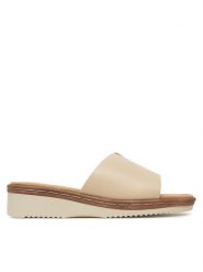 Clara Barson Klapki WFA3692-1 Écru. Klapki Clara Barson, bez wzorów, z materiału, bez obcasa. Za 79.99 zł.