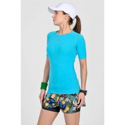 Koszulka z krótkim rękawem do biegania Damska Nessi Sportswear Ultra Oddychająca. Niebieskie koszulki sportowe NESSI SPORTSWEAR, bez wzorów, bez ramiączek, do biegania. Za 299.00 zł.