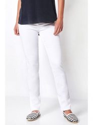 Relaxed by TONI Dżinsy - Slim fit - w kolorze białym rozmiar: W48. Białe jeansy Relaxed by TONI, bez wzorów, z podwyższonym stanem. Za 109.78 zł.