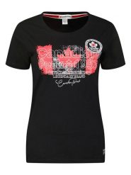 Canadian Peak Koszulka "Jarryeak" w kolorze czarnym rozmiar: XXL. Czarne bluzki Canadian Peak, xxl, bez wzorów, z bawełny, bez kołnierzyka, bez ramiączek. Za 61.31 zł.