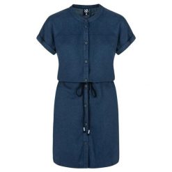 Damska sukienka pętelkowa Nella niebieska. Niebieskie sukienki ZSPORT, na lato, s, bez wzorów, sportowe, bez kołnierzyka, bez ramiączek, sportowe. Za 195.99 zł.