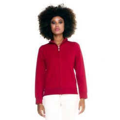 Damska bluza Leone Basic z zamkiem błyskawicznym na całej długości. Brązowe bluzy LEONE 1947 APPAREL, l, bez wzorów, z tkaniny, bez kaptura. W wyprzedaży za 167.70 zł.