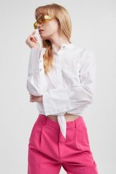 Koszula damska CUSTOMMADE. Koszule Custommade, s, bez wzorów, bez kołnierzyka, bez ramiączek. W wyprzedaży za 494.45 zł.