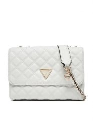 Guess Torebka HWQG87 48200 Biały. Białe torebki klasyczne Guess, z aplikacjami, ze skóry, bez dodatków. Za 329.99 zł.