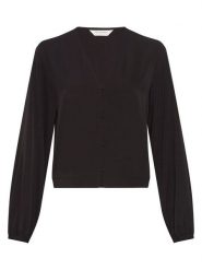 MOSS COPENHAGEN Bluzka "Tabina Nichelle" w kolorze czarnym rozmiar: S. Czarne bluzki Moss Copenhagen, s, bez wzorów, bez kołnierzyka, bez ramiączek. Za 165.99 zł.