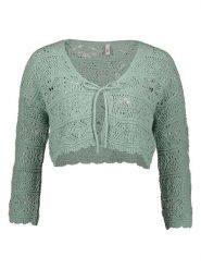 ONLY Bolerko w kolorze miętowym rozmiar: XL. Zielone swetry Only, xl, bez wzorów, bez ramiączek. Za 66.47 zł.