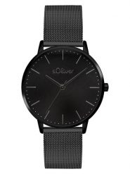 S.Oliver Zegarek kwarcowy w kolorze czarnym rozmiar: onesize. Czarne, analogowe zegarki S.Oliver, metalowe. Za 173.99 zł.