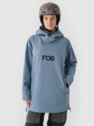 4F Bluza snowboardowa z softshellu membrana 5000 damska - granatowa XXL. Niebieskie bluzy 4f, na zimę, m, bez wzorów, z dzianiny, z kapturem. W wyprzedaży za 199.99 zł.